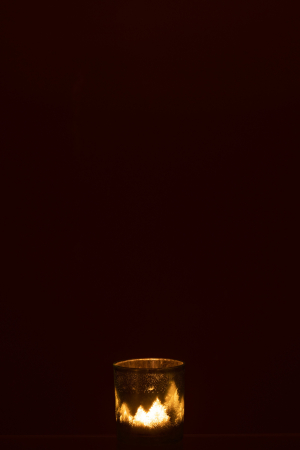 Suport lumanari, Sticla, Verde, 8x8x8 [3]