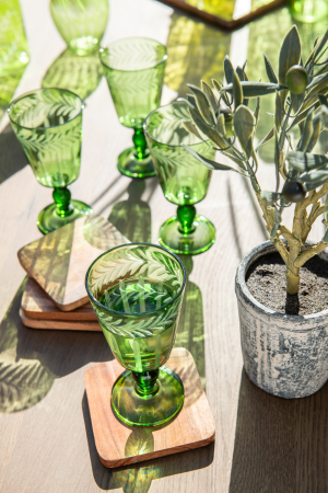 SALE % - Suport pahare, SET4, ACACIA