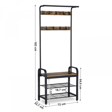 Suport pentru haine, SONGMICS, 183*72*33.7cm [5]