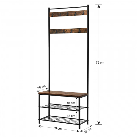 Suport pentru haine, SONGMICS, 70*32*175cm [5]