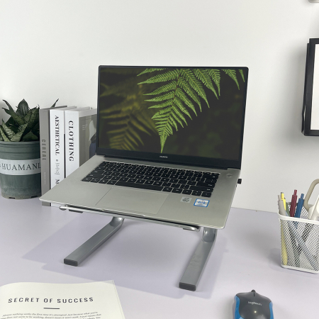 Suport pentru laptop BRO, metal, gri metalic [1]