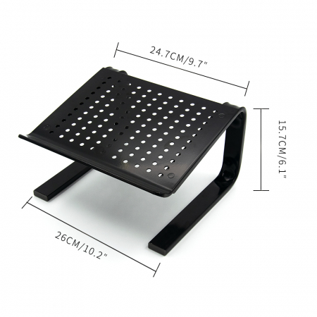 Suport pentru laptop BRO, metal, negru [3]
