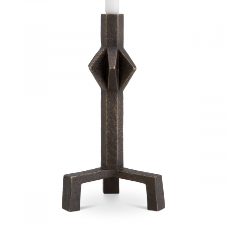 Suport pentru lumanare Conti S, finisaj bronz, Dims: L. 17.5 | W. 18 | H. 35.5  (CM) [3]
