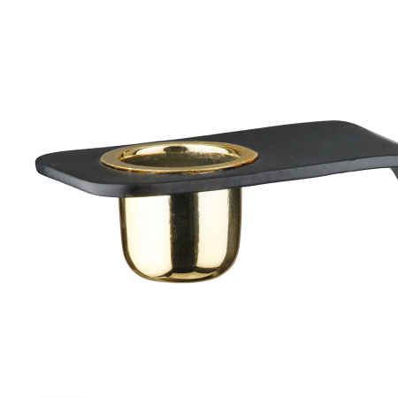 Suport pentru lumânări, Uno, Metal, negru, PU 4, L. 4 cm, L. 10 cm, H. 10 cm [2]