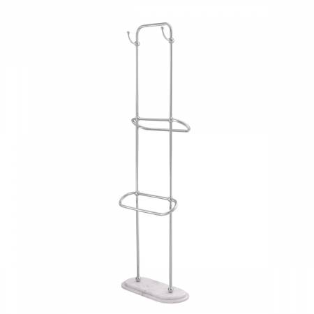 Accesorii baie - Suport pentru prosoape Lowell L pol marmură albă, Dims: L. 22 | W. 50 | H. 159  (CM)