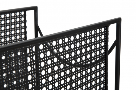 Suport pentru reviste, fier, negru, 37X22X30 cm [4]
