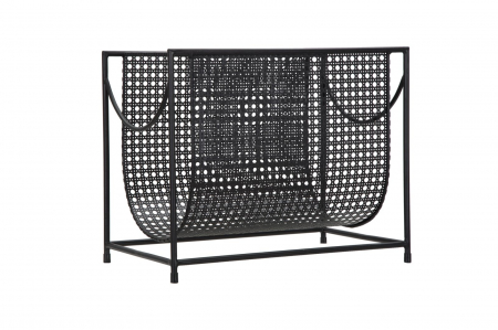 Suport reviste - Suport pentru reviste, fier, negru, 37X22X30 cm