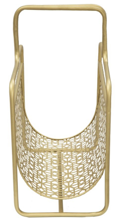 Suport pentru reviste Glam, fier, auriu,  37X22X44.5 cm [4]