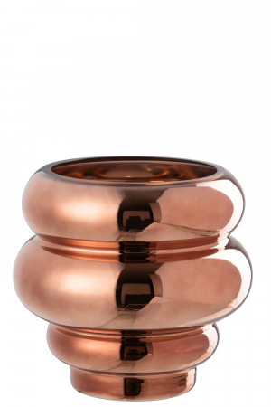 Suport pentru tealight/Vază, Cléa Sticlă, Maro, L 20| W 20| H 20 cm [1]