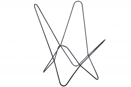 Suport scaun metalic, Metal/Fier, Negru, 72x72x90 cm [1]