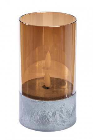 Suport lumanare, STORMLIGHT, Sticla,  lumanare led, 12.5X8 cm [1]