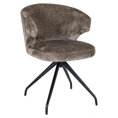 DINING - Scaun rotativ Milly stone chenille (Niagara 104 Stone Chenille)