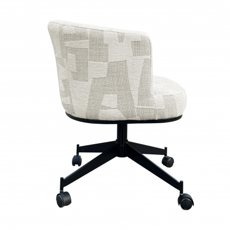 Scaun rotativ Rochenne cu roți (Grafica bej), Dims: 77.0 x 65.0 x 63.0 cm [1]