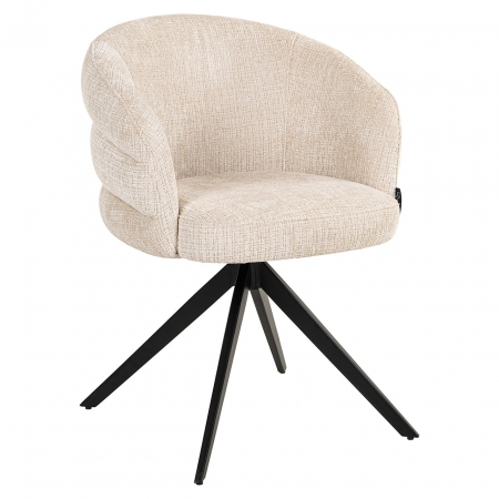 Scaune dining - Scaun pivotant, Serenity, ignifug (Niagara 902 beige Chenille)