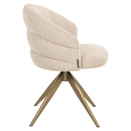 Scaun rotativ Zendaya, ignifug (Biscotti), Dims: 79.0 x 61.0 x 60.0 cm [1]