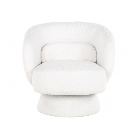 Scaun ușor pivotant Senna white furry (Himalaya 900 white furry) [3]