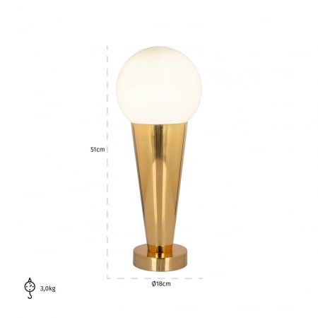 Lampă de masă Cone (auriuie) [1]