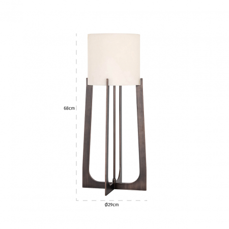 Lampă de masă Loura mare (bronz), Dims: 68.0 x 29.0 x 29.0 cm [2]