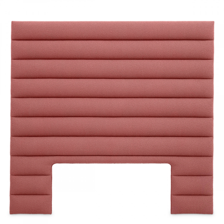 Paturi - Tăblie Shermin bouclé rose, Dims: W. 232 | D. 11.5 | H. 219.5  (CM)
