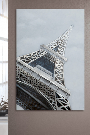 Tablouri - Tablou 3D Eiffelturm, Print, Multicolor, 80x120x3.8 cm