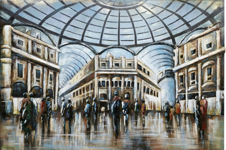 DECORATIUNI - Tablou 3D schilderij, metalic