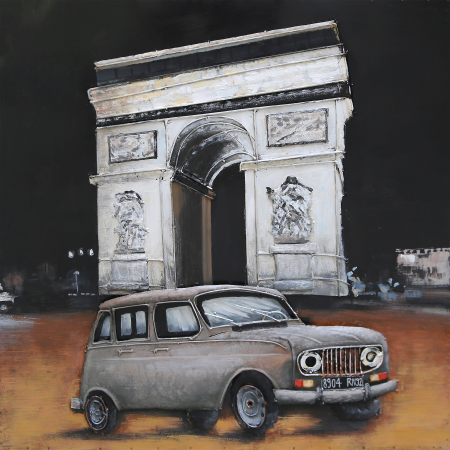 DECORATIUNI - Tablou arcul de triumf, metalic