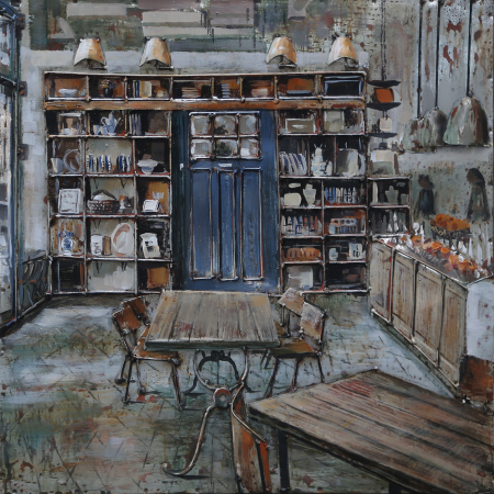 DECORATIUNI - Tablou bistro, metalic