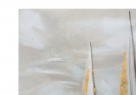 Tablou Boat, lemn de pin/panza, multicolor, 100X2.8X80 cm [6]