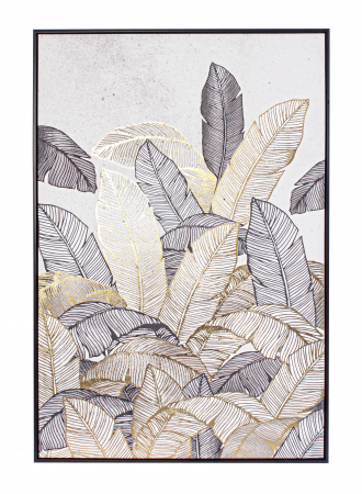 Tablouri - Tablou Bold 23255, Canvas/MDF, Multicolor, 82.6x4.3x122.6 cm