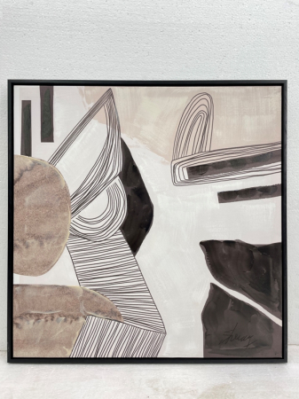 Tablouri - Tablou CANVAS PAINTING MODERN + FRAME  pictat manual