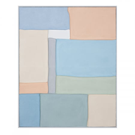 Tablou, dreptunghiular, Cubic, Pânză, lemn de pin, multicolor, PU 1, L. 5 cm, L. 82 cm, H. 102 cm [2]