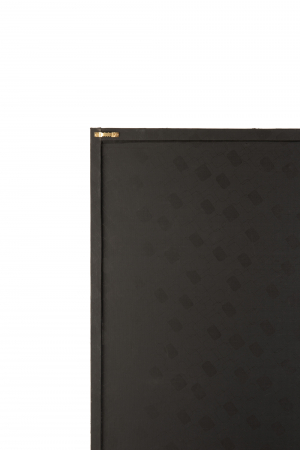 Tablou inramat Rectangle Oval, Piele, Negru/Auriu, 60x1.3x90 cm [1]
