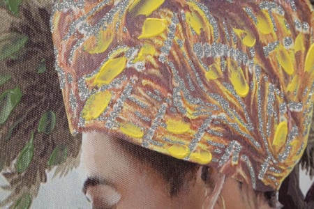 Tablou Kenda , Lemn/Canvas, Multicolor, 90x120x3 cm [3]