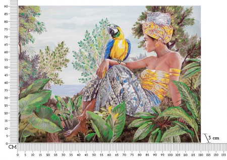 Tablou Kenda , Lemn/Canvas, Multicolor, 90x120x3 cm [6]