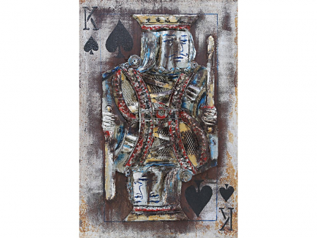 Tablou king of spades, metalic [1]