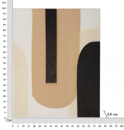 Tablou Lofty -A-, Lemn/Canvas, Multicolor, 100x80x2.8 cm [6]