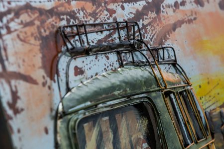 Tablou dubita verde, metalic [4]