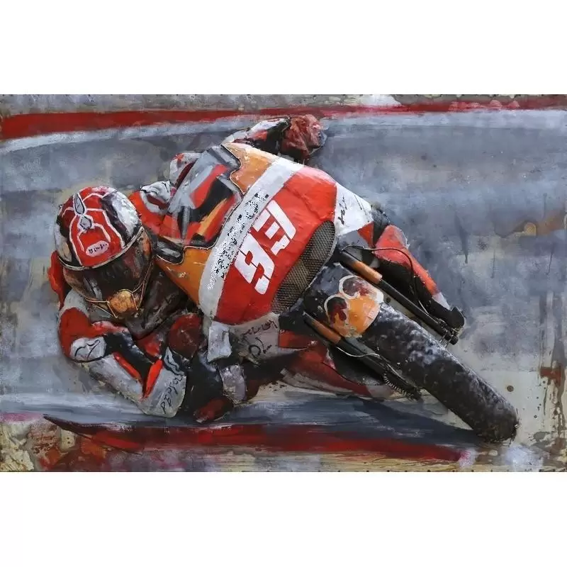 Tablouri - Tablou moto GP, metalic