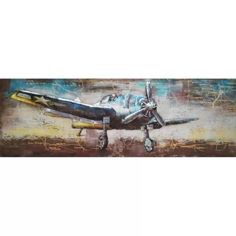 Tablouri - Tablou avion, metalica