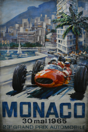 Tablouri - Tablou monaco GP, metalic