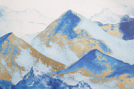Tablou Mountain, Lemn/Canvas, Multicolor, 120x80x3 cm [3]