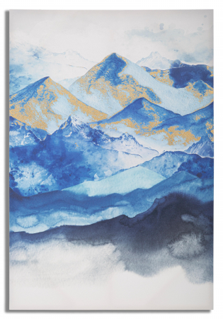 Tablou Mountain, Lemn/Canvas, Multicolor, 120x80x3 cm [4]