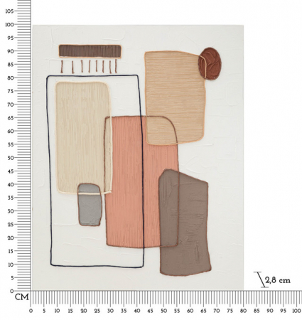 Tablou Paint -A-, Lemn/Canvas, Multicolor, 100x80x2.8 cm [6]