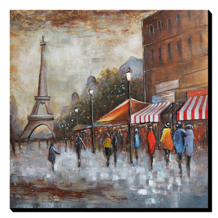 Tablouri - Tablou Paris metalic in relief