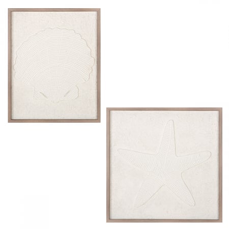 Tablou, pătrat, Cornetta, MDF, crem, PU 2, 2 buc. asortate, L. 3 cm, L. 53 cm, H. 53 cm [3]