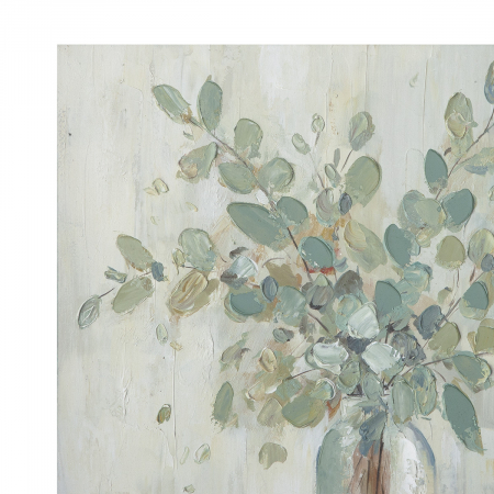 Tablou, pătrat, Eucalipt, Pânză, lemn de pin, verde, PU 2, L. 3 cm, L. 60 cm, H. 60 cm [1]
