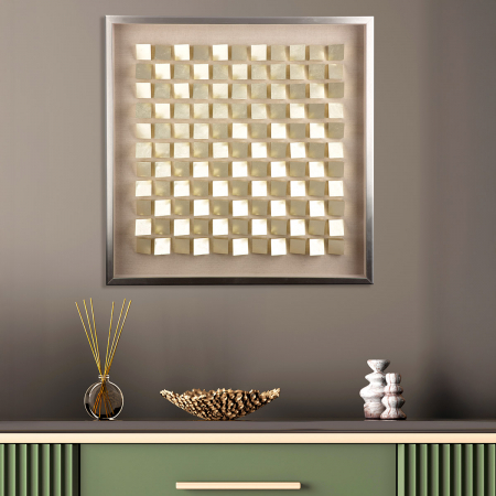 Tablou, pătrat, MDF, culoare șampanie, PU 1, L. 7 cm, l. 70 cm, H 70 cm [4]