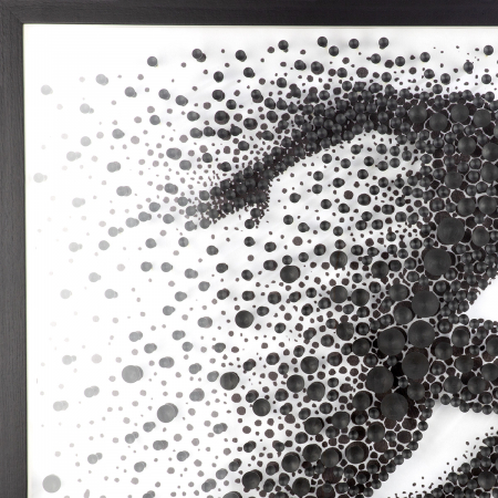 Tablou, pătrat, MDF, negru, PU 1, L. 6 cm, l. 80 cm, H 80 cm [3]