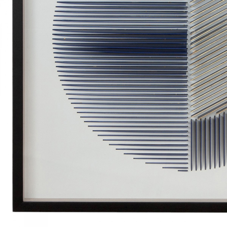 Tablou, pătrat, Memphis, MDF, albastru, PU 1, L. 6 cm, L. 90 cm, H. 90 cm [1]