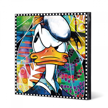 Tablou, pătrat, Rața Donald, Pânză, Lemn, multicolor, PU 1, L. 3,8 cm, L. 70 cm, H. 70 cm SALE % - Tablou, pătrat, Rața Donald, Pânză, Lemn, multicolor, PU 1, L. 3,8 cm, L. 70 cm, H. 70 cm
